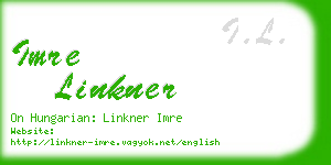 imre linkner business card